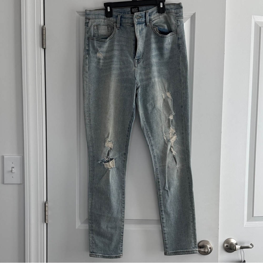 BDG Light Blue Distressed Skinny Jeans